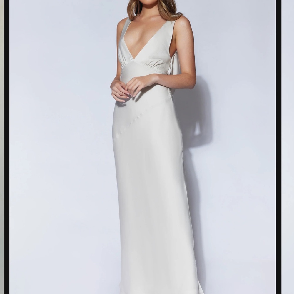 MESHKI Nadia Satin Dress
